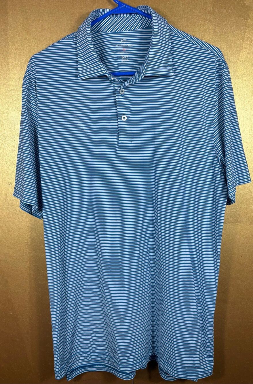 Southern tide Mens striped polo shirt size XL